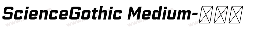 ScienceGothic Medium字体转换